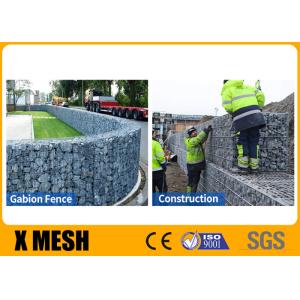 Buy cheap Hot Galvanized Gabion Wire Mesh Baskets Retaining Wall Spirals / Helicals Connected from wholesalers