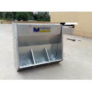 Buy cheap Fatten Pig Farm Equipment Dry And Wet Stainless Steel Double Side Feeder 8 Holes from wholesalers