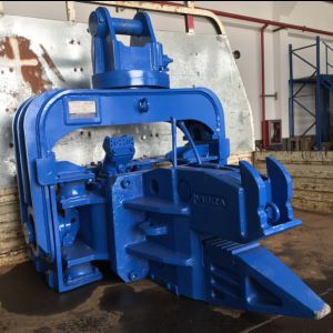 Buy cheap Sheet Piling Pulling Excavator Mounted Pile Driver 18 Meter 535KN from wholesalers