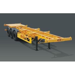 Buy cheap Skeletal 60 Tons 12m Lowboy Semi Trailer With Container Locks Three Axles from wholesalers