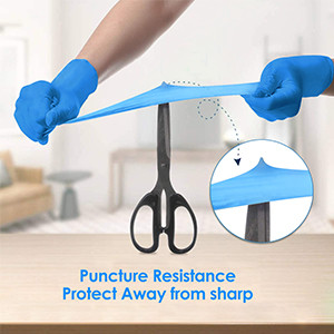 Highly Flexural Characteristic Disposable Nitrile Gloves Powder Free Latex Free