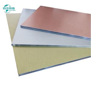 Buy cheap 3mm Brushed Aluminum Composite Panel 2440mm Gloss Aesthetically Pleasing Facade Design from wholesalers