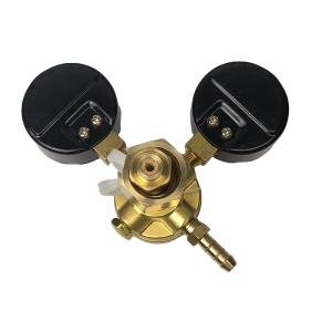 Buy cheap Adjustable Gas Pressure Regulator with Brass Bar Body Material and Double-Head Design from wholesalers