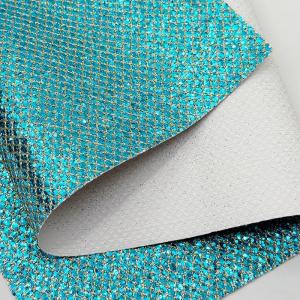 Mesh-Type Coarse Glitter PVC Synthetic Leather Stretch Faux Leather Material for