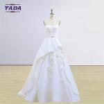 Buy cheap Elegant vintage handmade appliqued korean style dress strapless dresses latest bridal wedding gowns from wholesalers