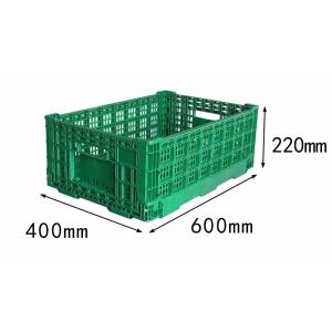 Buy cheap Custom Plastic Turnover Box Light Ventilated Stackable Plastic Crates Foldable from wholesalers