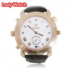 Lady wrist watch camera support waterproof function