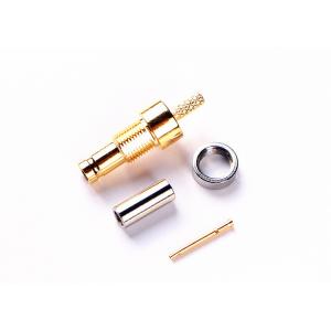 50 or 75 ohm SAA 1.0/2.3 CC4 Snap-on RF Brass Cable Connector With O-ring