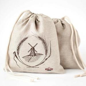 Buy cheap Natural Reusable Food Safe Linen Bread Drawstring Storage Bag from wholesalers