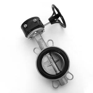 Buy cheap PN1.0-32.0MPa Stainless Steel Wafer Butterfly Valve with Soft Seal and Manual Operator from wholesalers