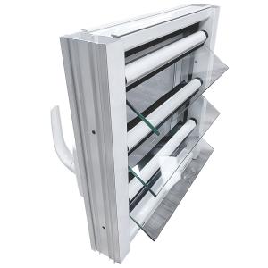 Buy cheap Custom Aluminum Louvre Glass Window with Powder Coating from wholesalers
