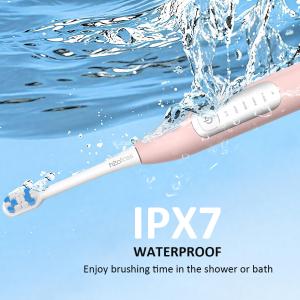 Buy cheap Slim Electric Toothbrush Adults Rechargeable 3 Brushing Modes 2 Minute Timer Black White Travel Battery Replacement from wholesalers