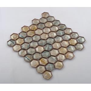 Buy cheap Latest Agglomerate Mosaic Tile with Hexagon Shape from wholesalers