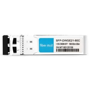 Buy cheap Cisco DWDM-SFP-6060-80 Comaptible 1.25G DWDM SFP C21 100GHz 1560.60nm 80km LC SMF DDM Transceiver Module from wholesalers