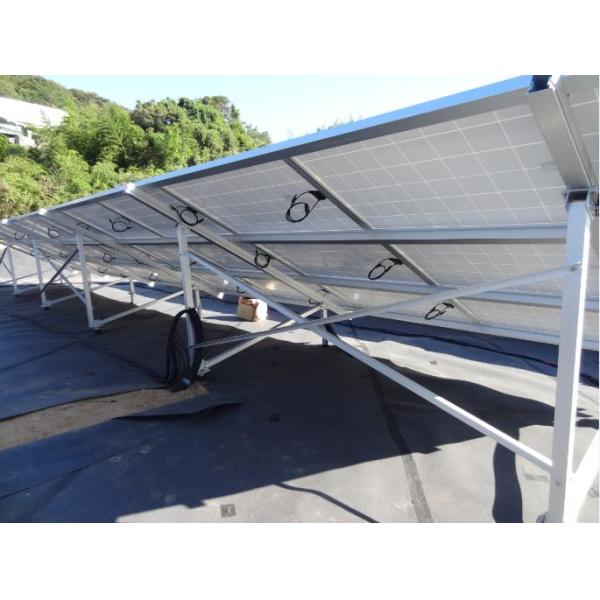 Natural Silver Ground Mount for Solar Panel Installation Pre-assembled and Customization