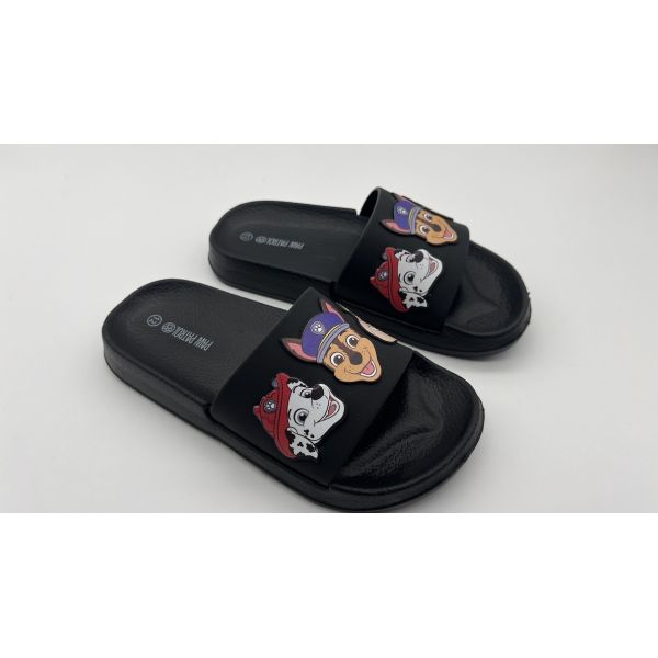 Quality EVA Kids Pool Slippers Paw Patrol Children Sandals With Embossed Rubber Upper for sale