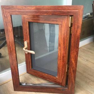 Buy cheap Wood Grain Aluminium Window Extrusions Waterproof Delicate Smooth Surface from wholesalers