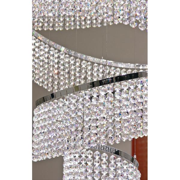 Modern Staircase Chandeliers For Living Room Lobby Club Luxury Ring Lights(WH-NC-90)