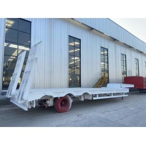 80-160 Ton 3/4 Axle Gooseneck Flatbed Lowbed Trailer with ABS Anti-lock Braking