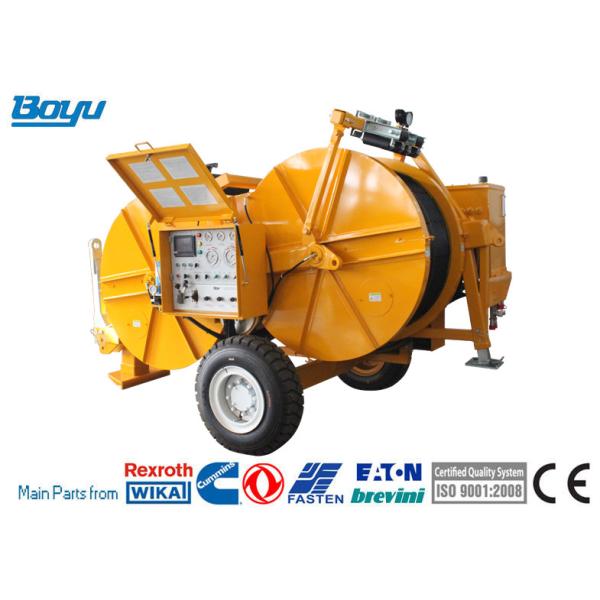 Max Continuous Pull 2x35kN Overhead Line Stringing Equipment Hydraulic Tensioner