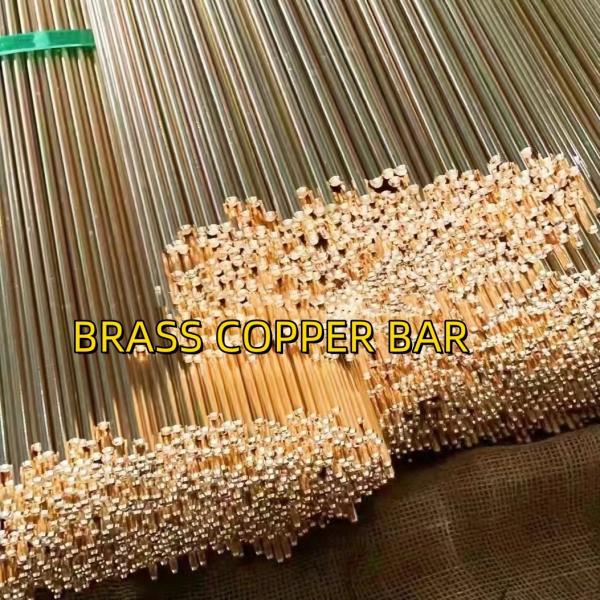 JIS H3250-2006 EN12163-98 C3604 Type Brass Copper Rod C37710 Brass Alloy Round Rod / Bar