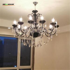Buy cheap Black and silver crystal chandelier light fixtures ( WH-CY-20) from wholesalers