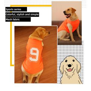 Buy cheap Summer Premium Large Dog Clothes Thin Vest Jersey Pet Clothes from wholesalers