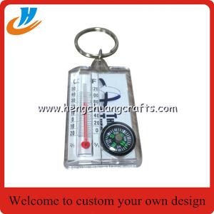 Wholesale Plastic keychain/compass keychain/new design key chain cheap price