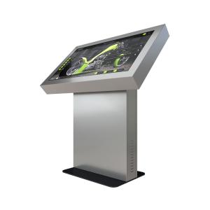 Self Service Touch Screen Pedestal Kiosk With Barcode Card Dispenser