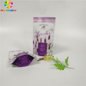 Buy cheap Custom Matte Printing Foil Pouch Packaging Flat Bottom Body Scrub Bag With Zipper from wholesalers