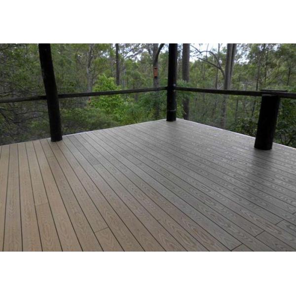 Buy cheap Dimensional Stability Plastic Decking Boards , Recyclable Wood Plastic Composite Decking from wholesalers