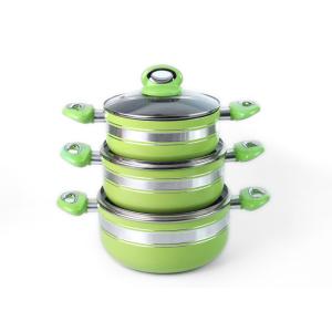 Buy cheap Recyclable PFOA Free 3Pcs 40cm Aluminum Ceramic Stock Pot from wholesalers