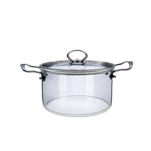 Buy cheap Custom Made Transparent High Borosilicate Glass Soup Pot from wholesalers