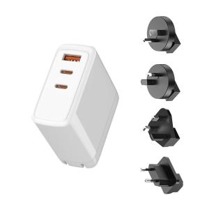 Buy cheap Custom 65W GaN 45W 20W 2 in 1 USB Type C Multifunction Chargers Adapters Charger Type-C Fast Charging from wholesalers
