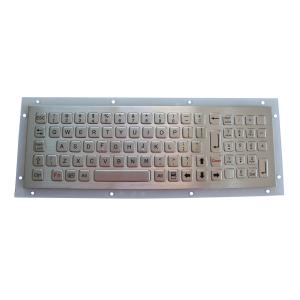 Buy cheap Metal Sealed Stainless Steel Keyboard Dynamic Washable SUS304 Brushed from wholesalers