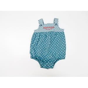 China Cotton Polka Dot Baby Dress Pants Check Seam Stitching Short Overall Summer Soft on sale