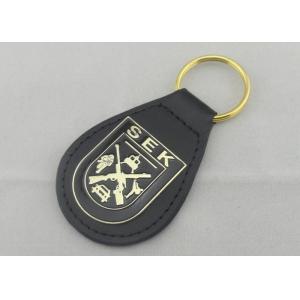 Buy cheap SEK Leather Key Chain Iron Personalized Leather Keychains With Brass Plating from wholesalers