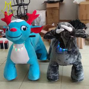 Buy cheap Hansel amusement park walking electric mountable animal plush ride from wholesalers