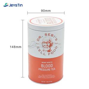 Customized Printing Tin Coffee Cans With Screw On Lid