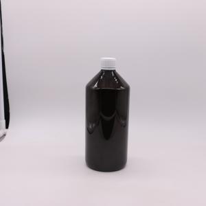 Buy cheap Dark Brown Translucent PET 1000ml Liquid Medicine Bottle with 28mm Tamper Proof Cap from wholesalers