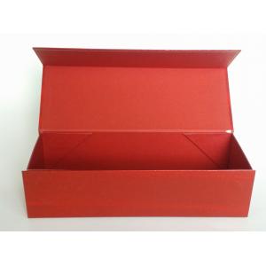 Embossing Elegant Cigar Gift Boxes Foldable Coated Paper with red