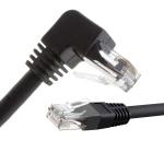 Buy cheap UTP STP 90 Degree Right Left Angle Cat5 Cat5e Cat6 Cat7 RJ45 Extension Ethernet Lan Network Cable from wholesalers