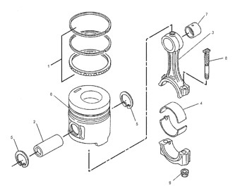 160-6600 Engine 8N0822 Ring Group Piston Cylinder Liner 1606600 Piston Ring 8N-0822