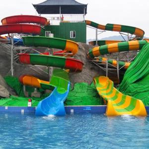 Buy cheap Commercial Fibreglass Tube Water Slide With 0.85m Inner Width from wholesalers