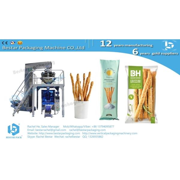 Buy cheap Breadsticks automatic weighing and pillow bag packing machine from wholesalers