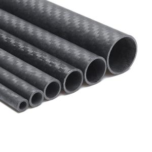 Buy cheap Plain Matte 3K Round Carbon Fiber Tubing 1000mm Length from wholesalers