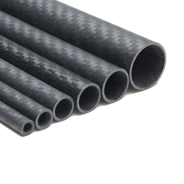 Buy cheap Plain Matte 3K Round Carbon Fiber Tubing 1000mm Length from wholesalers