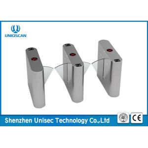 Buy cheap Stainless Steel Bidirectional Security Flap Barrier Turnstile With Acrylic Panel from wholesalers