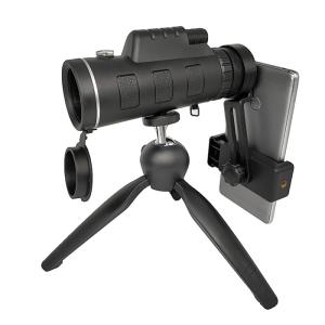 Buy cheap Black Super Powered 40x60 Monocular Telescope Black With Compass / Tripod from wholesalers