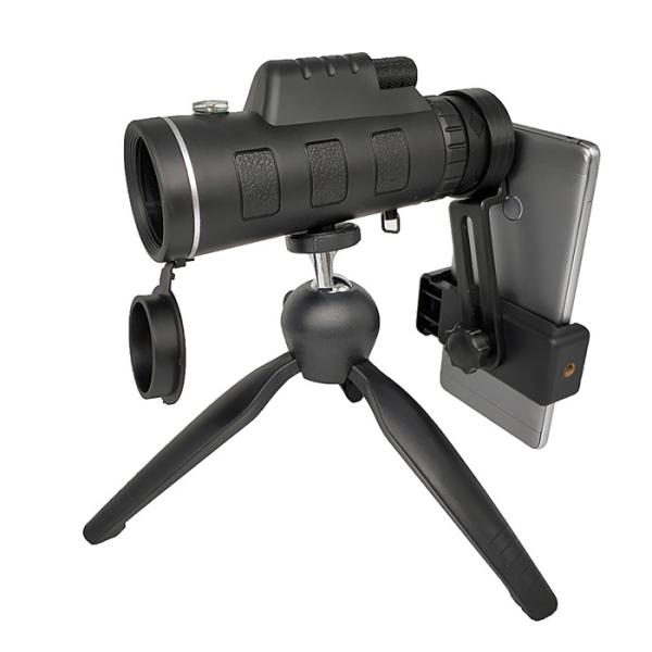 Buy cheap Black Super Powered 40x60 Monocular Telescope Black With Compass / Tripod from wholesalers